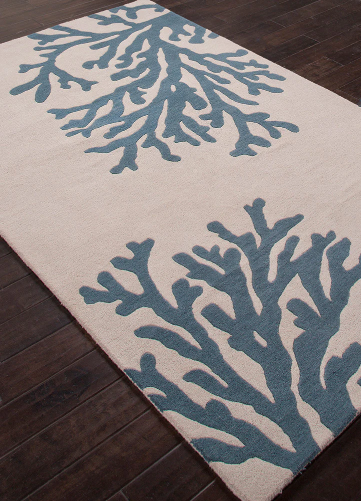 Coastal Seaside Bough Silver Birch/Indian Teal Area Rug - Image 2