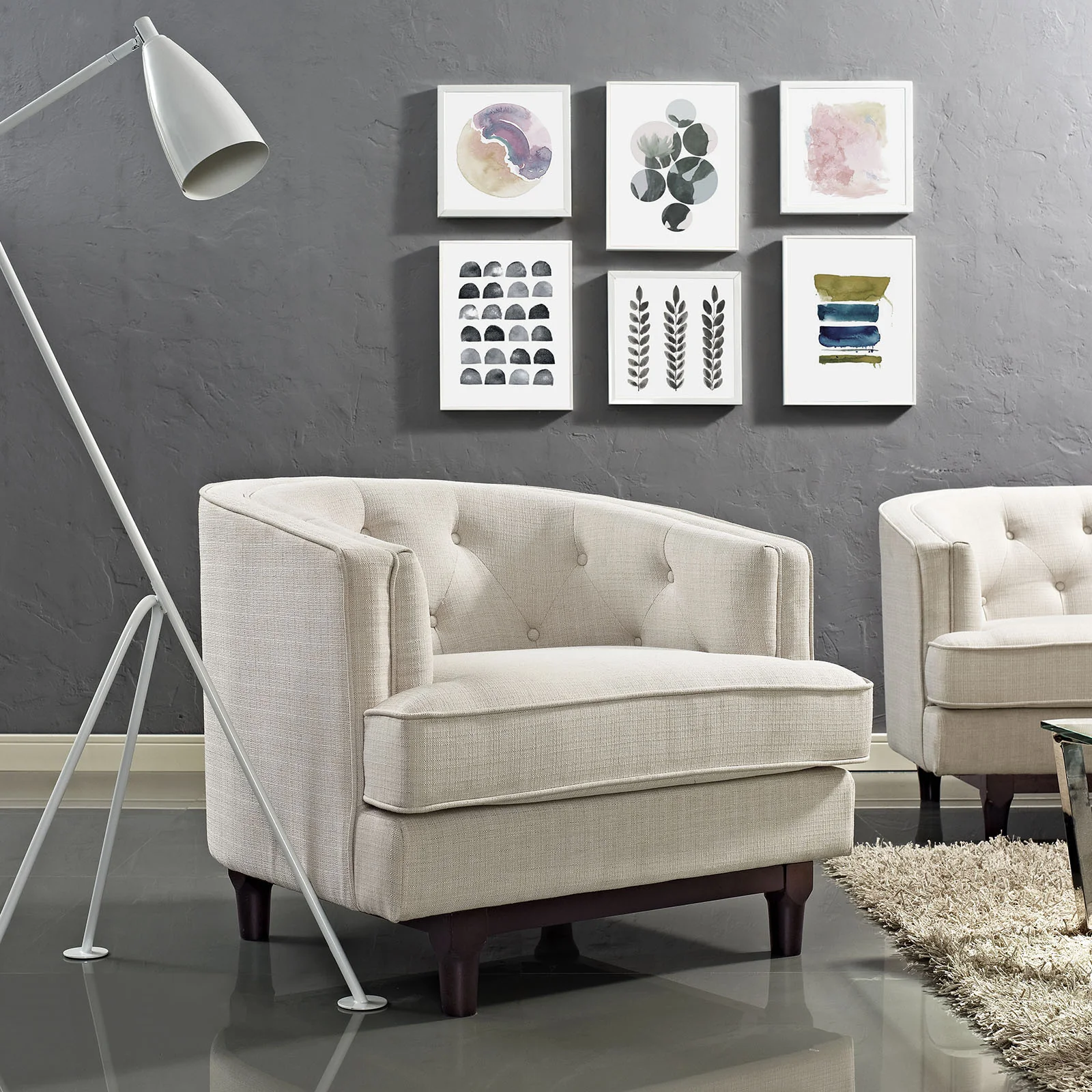 Coastline Armchair Beige - Image 5