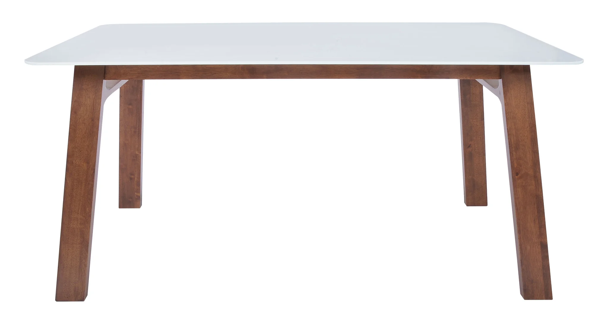 Cocoa Dining Table Walnut & White - Image 2