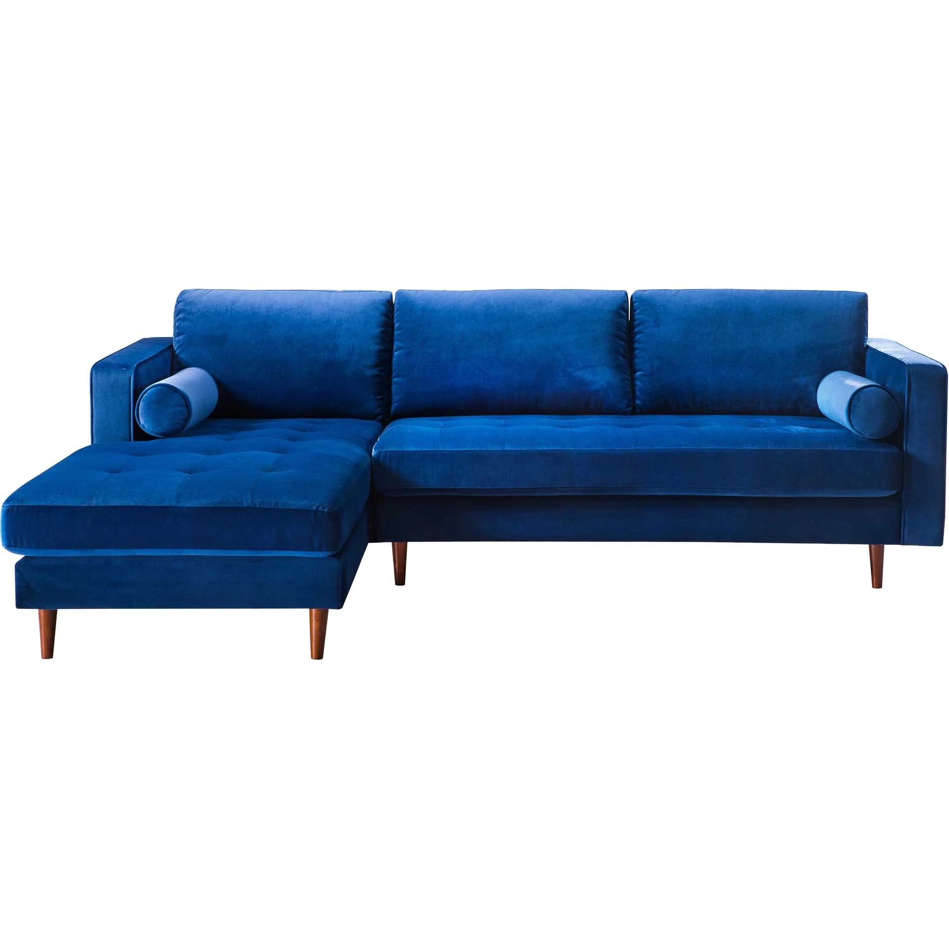 Cody Velvet Sectional Navy - Image 2