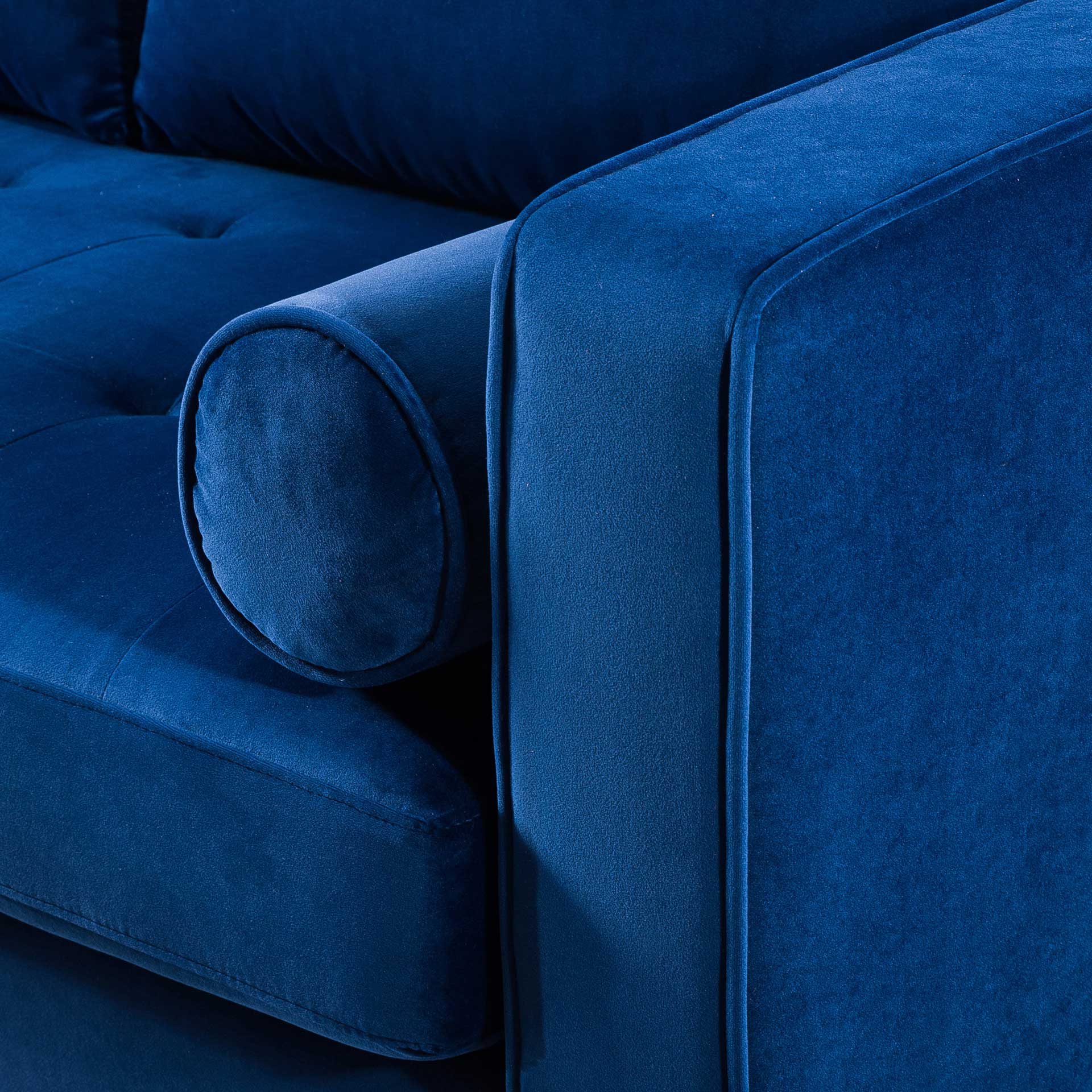 Cody Velvet Sectional Navy - Image 5