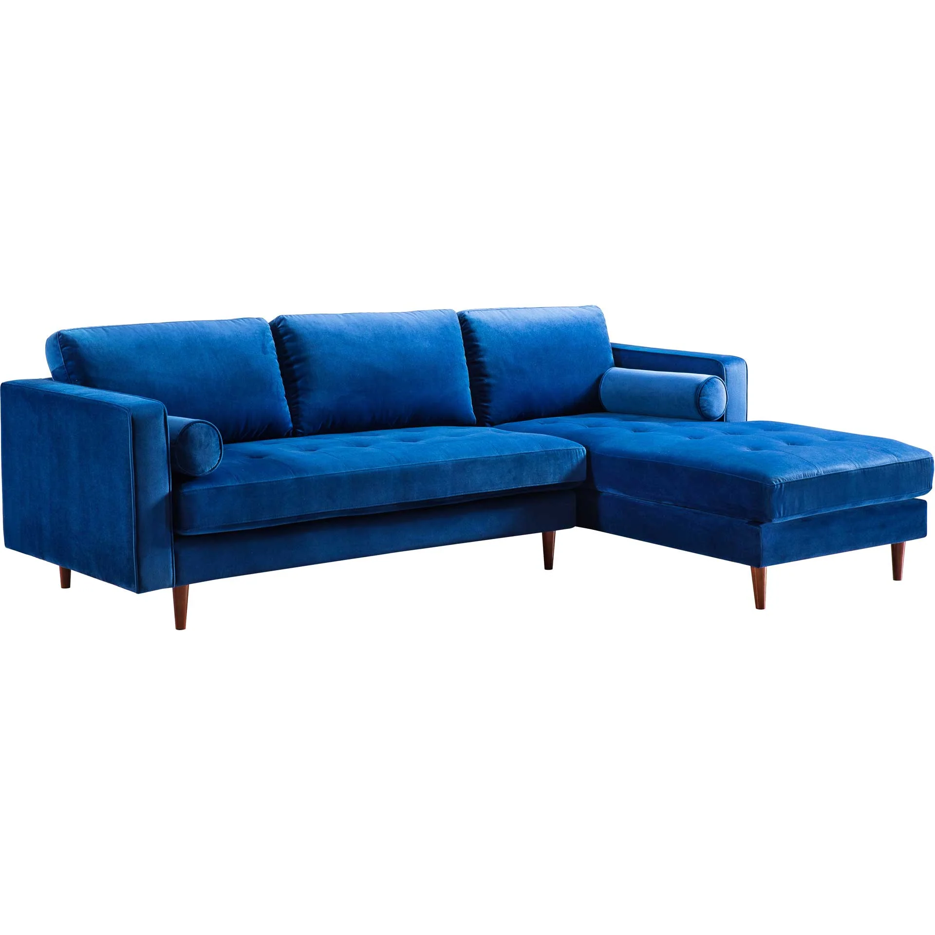 Cody Velvet Sectional Navy - Image 6