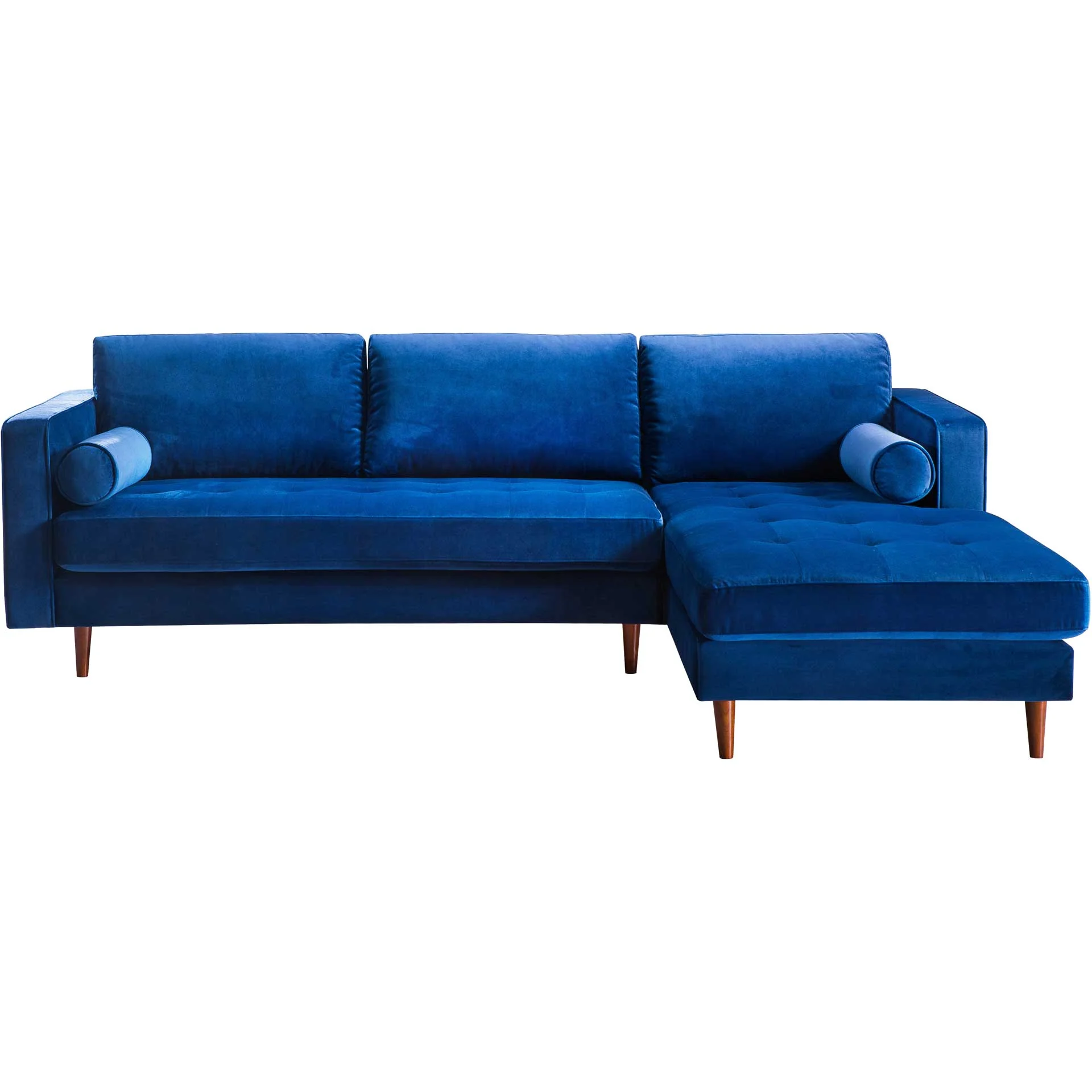 Cody Velvet Sectional Navy - Image 7