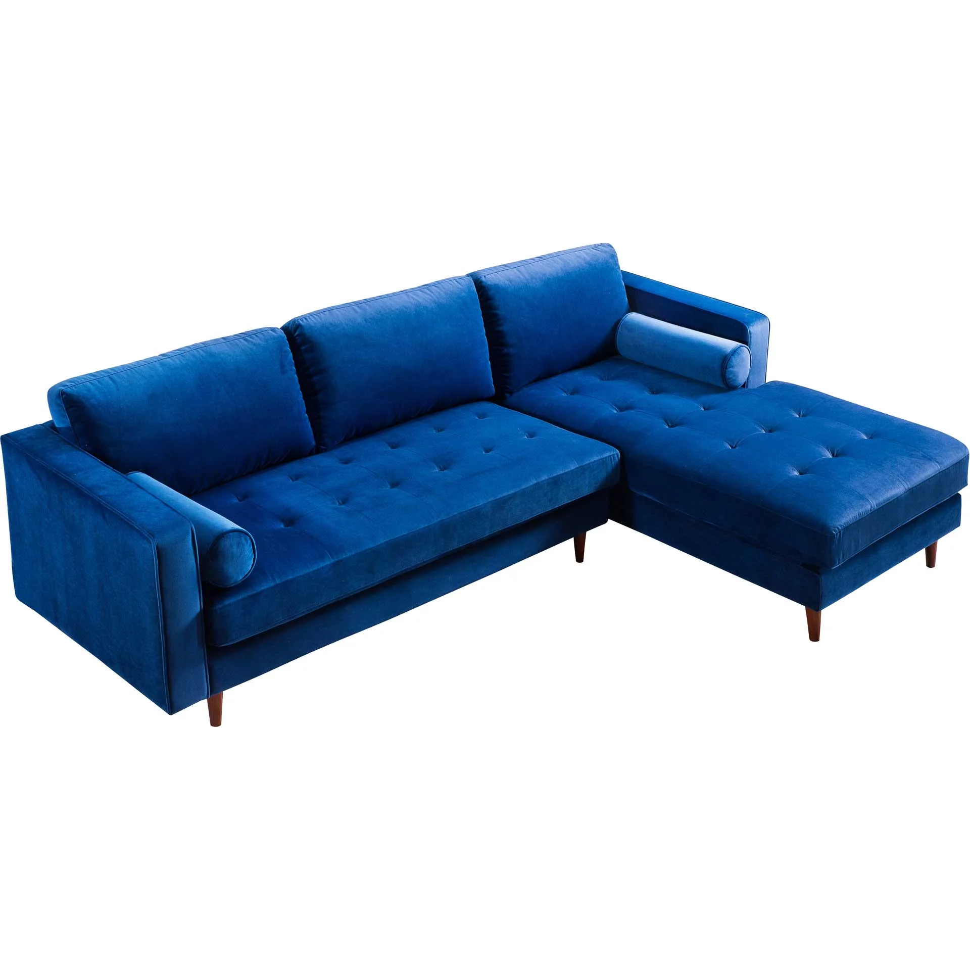 Cody Velvet Sectional Navy - Image 8
