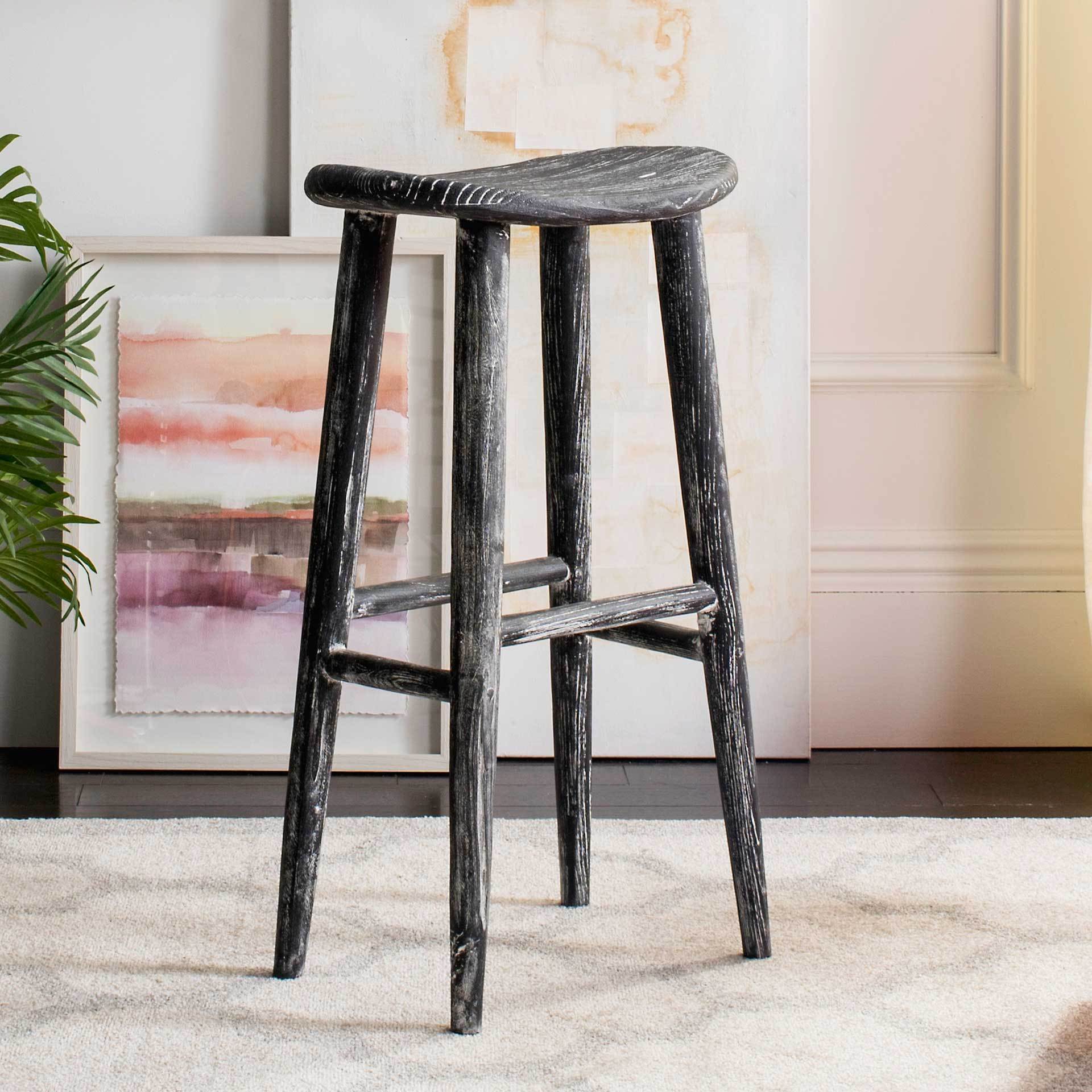 Coen Wood Bar Stool - Image 4