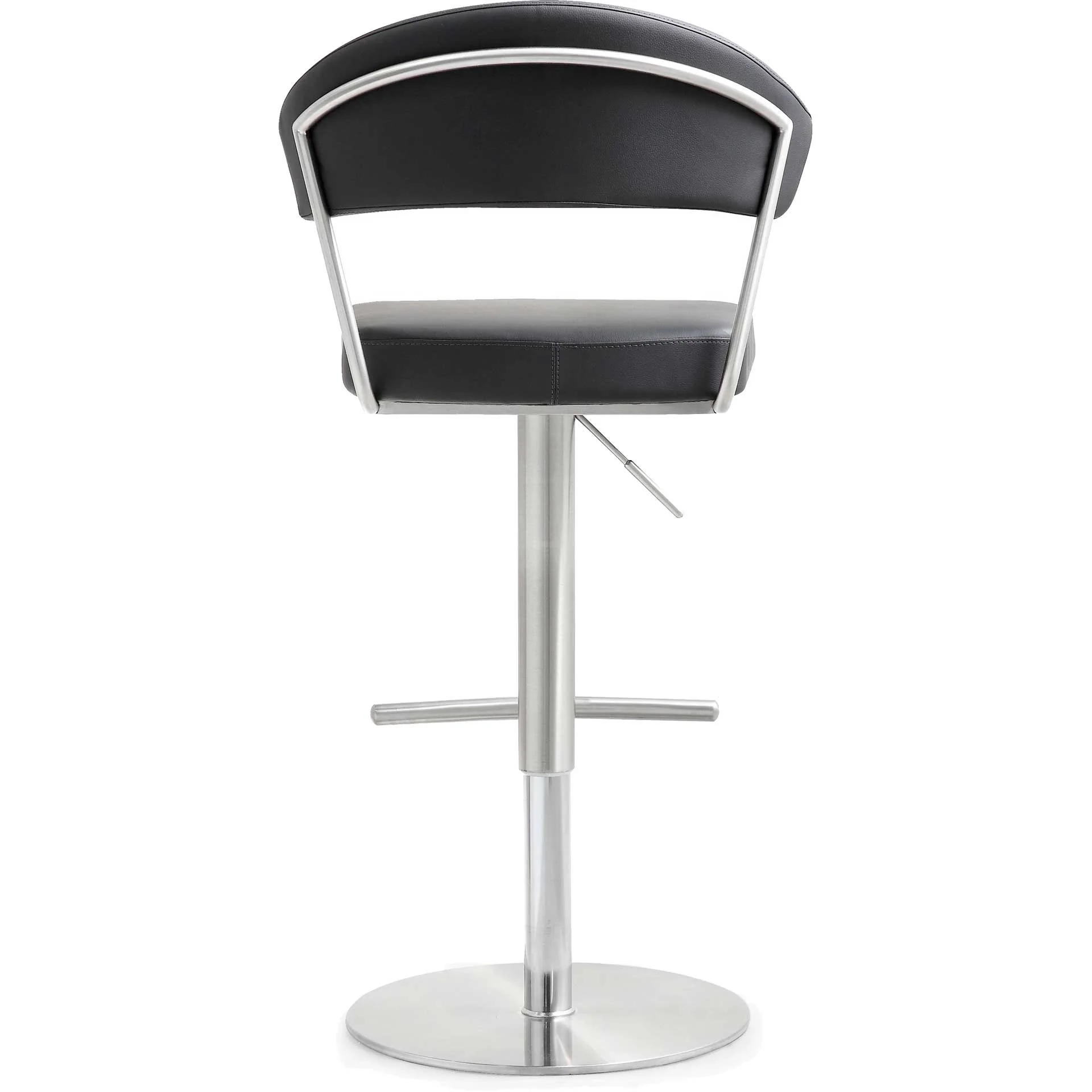 Coffe Stainless Steel Bar Stool Black - Image 4