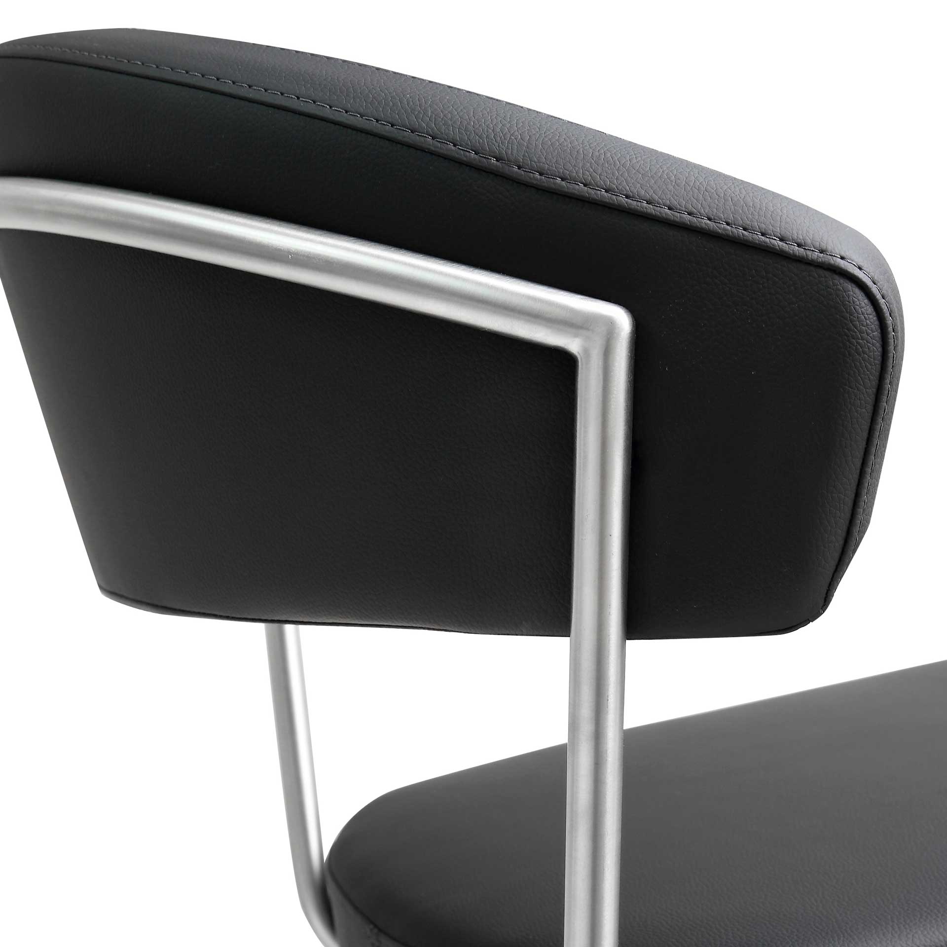 Coffe Stainless Steel Bar Stool Black - Image 5