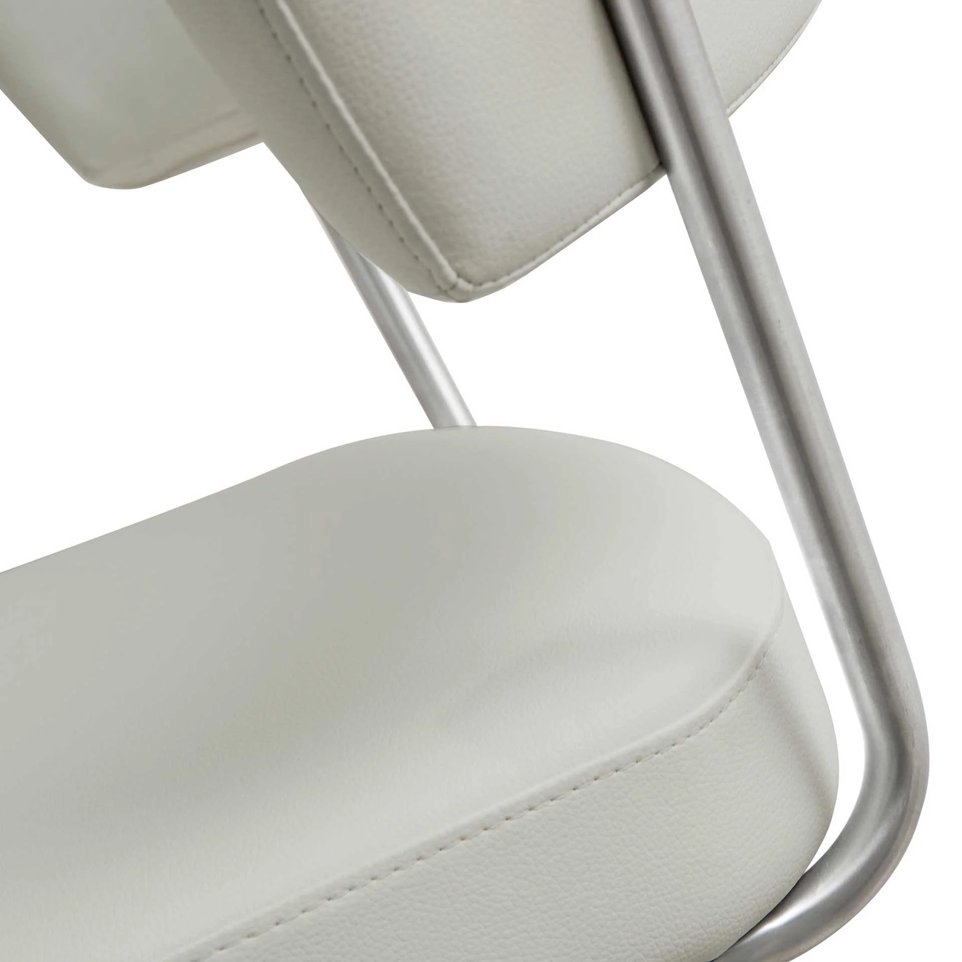Coffe Stainless Steel Bar Stool Light Gray - Image 6