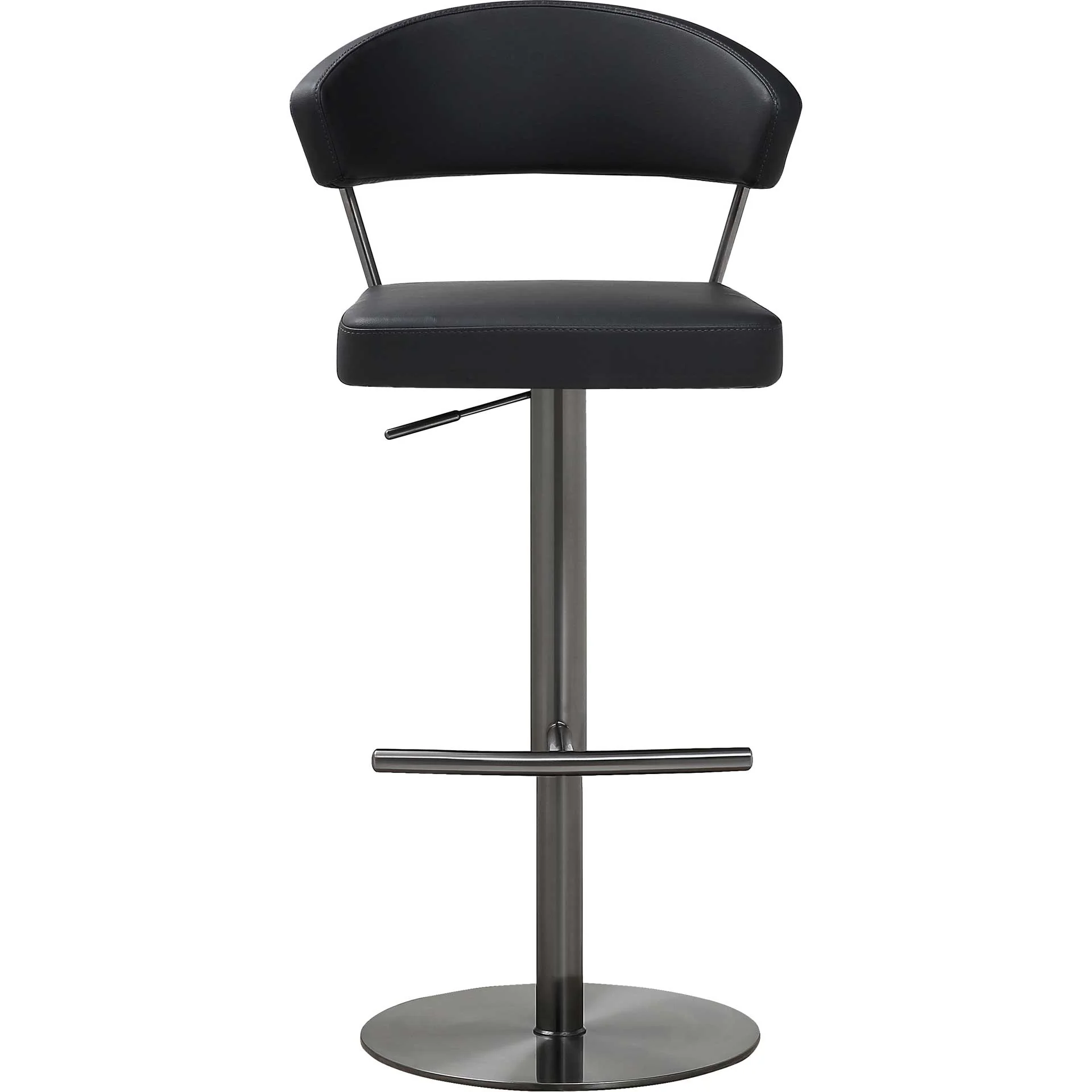 Coffe Steel Bar Stool Black - Image 2