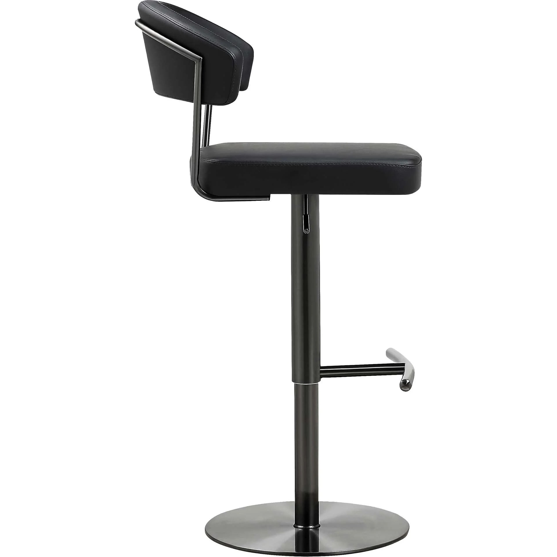 Coffe Steel Bar Stool Black - Image 3