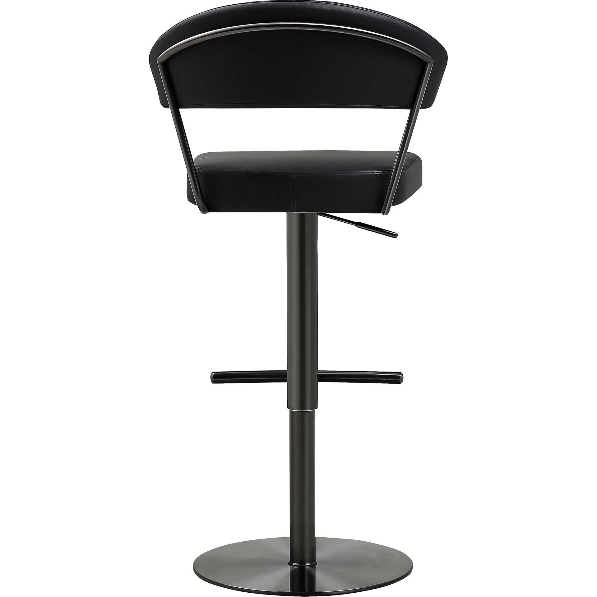 Coffe Steel Bar Stool Black - Image 4