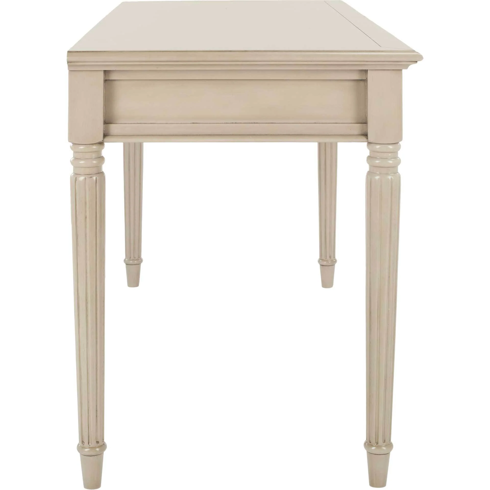 Cohen 3 Drawer Desk Light Beige - Image 3