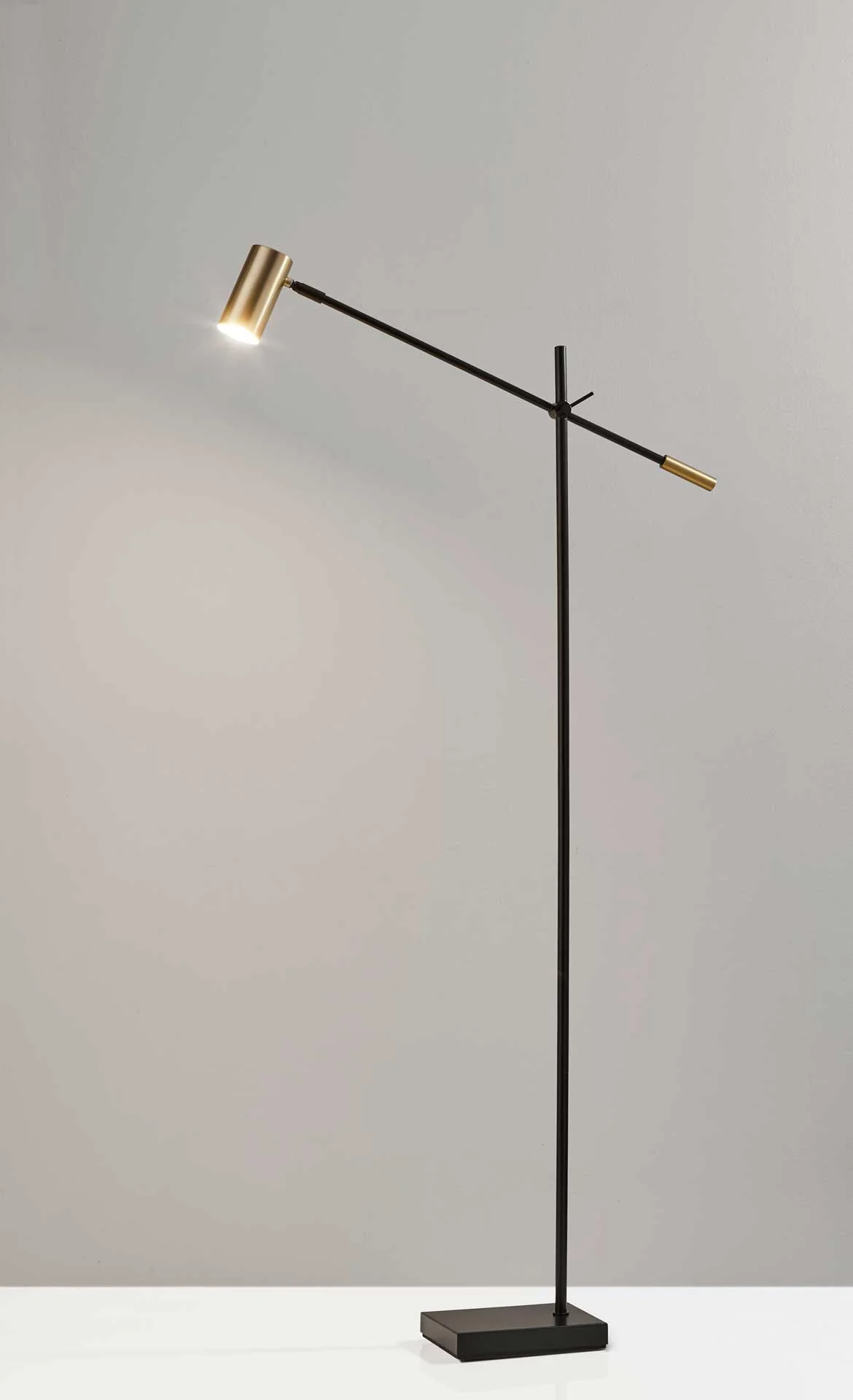 Colombes LED Floor Lamp Black/Brass - Image 3