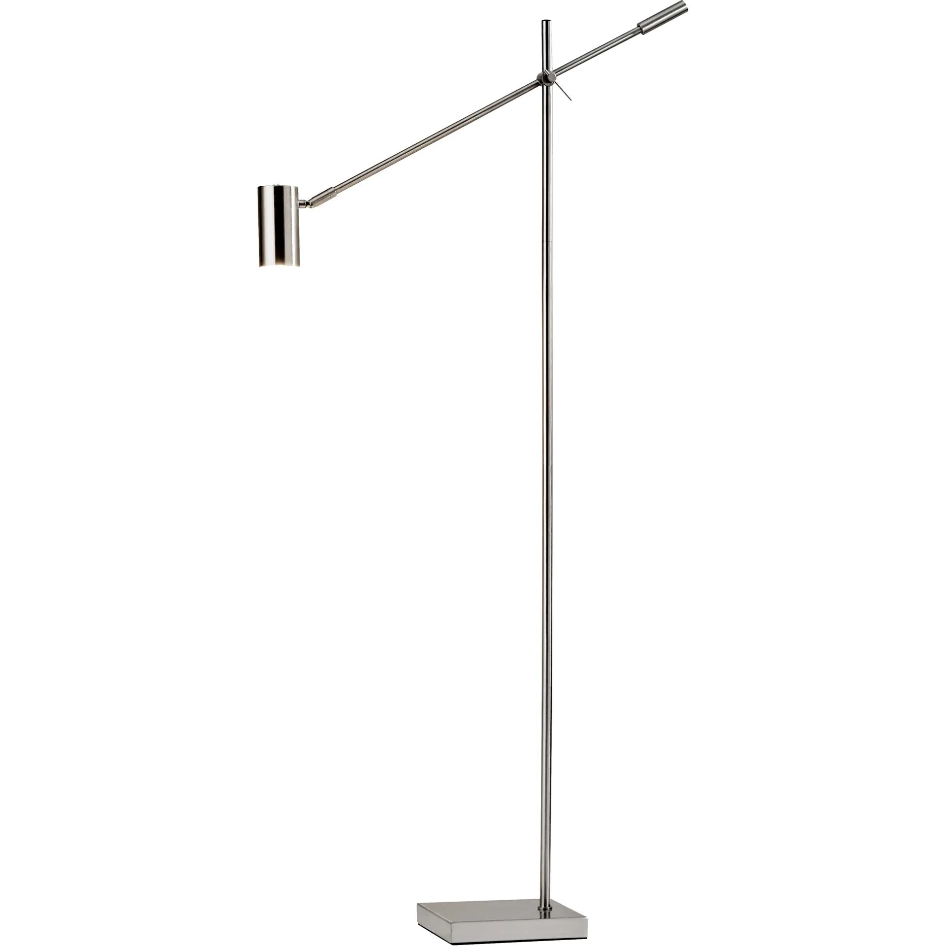 Colombes LED Floor Lamp Brushed Steel - Image 2