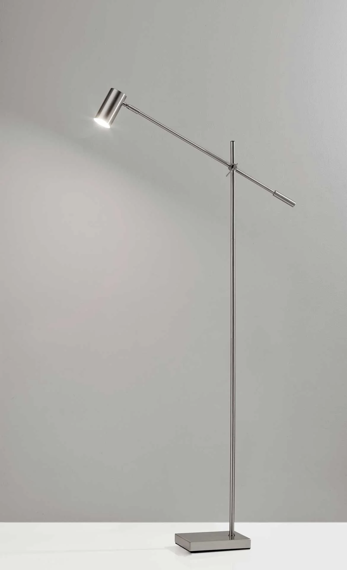 Colombes LED Floor Lamp Brushed Steel - Image 3