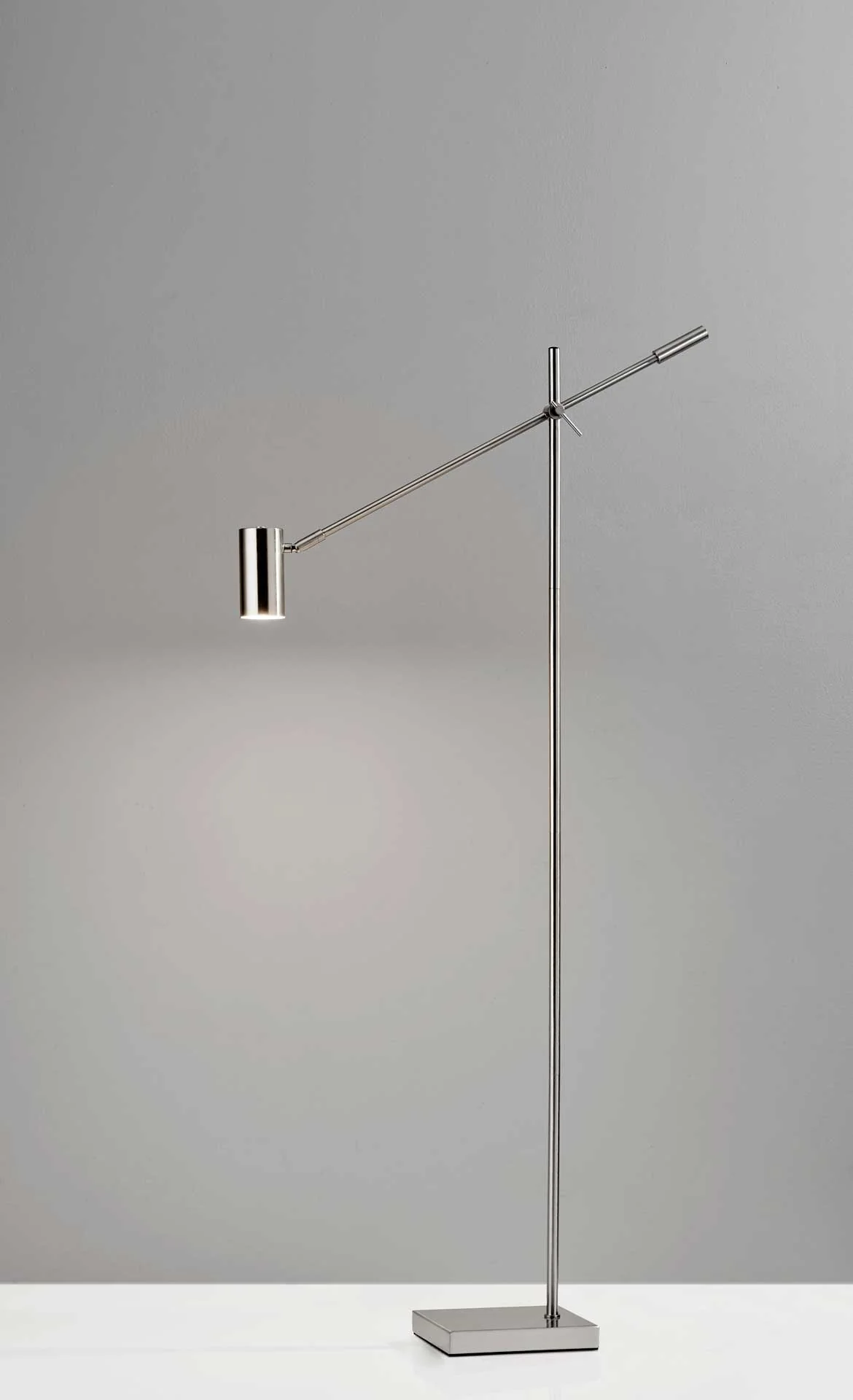 Colombes LED Floor Lamp Brushed Steel - Image 4