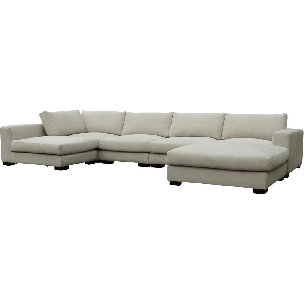 Colombia Sectional Cream White - Image 2