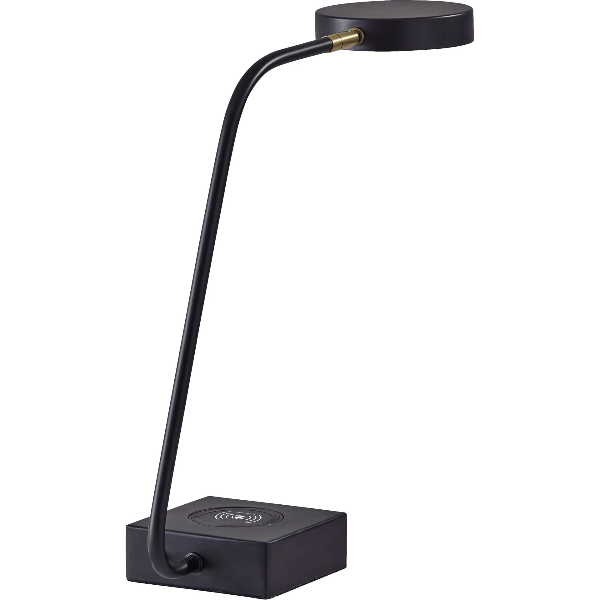 Colomiers Wireless Charge Desk Lamp Black/Brass - Image 3