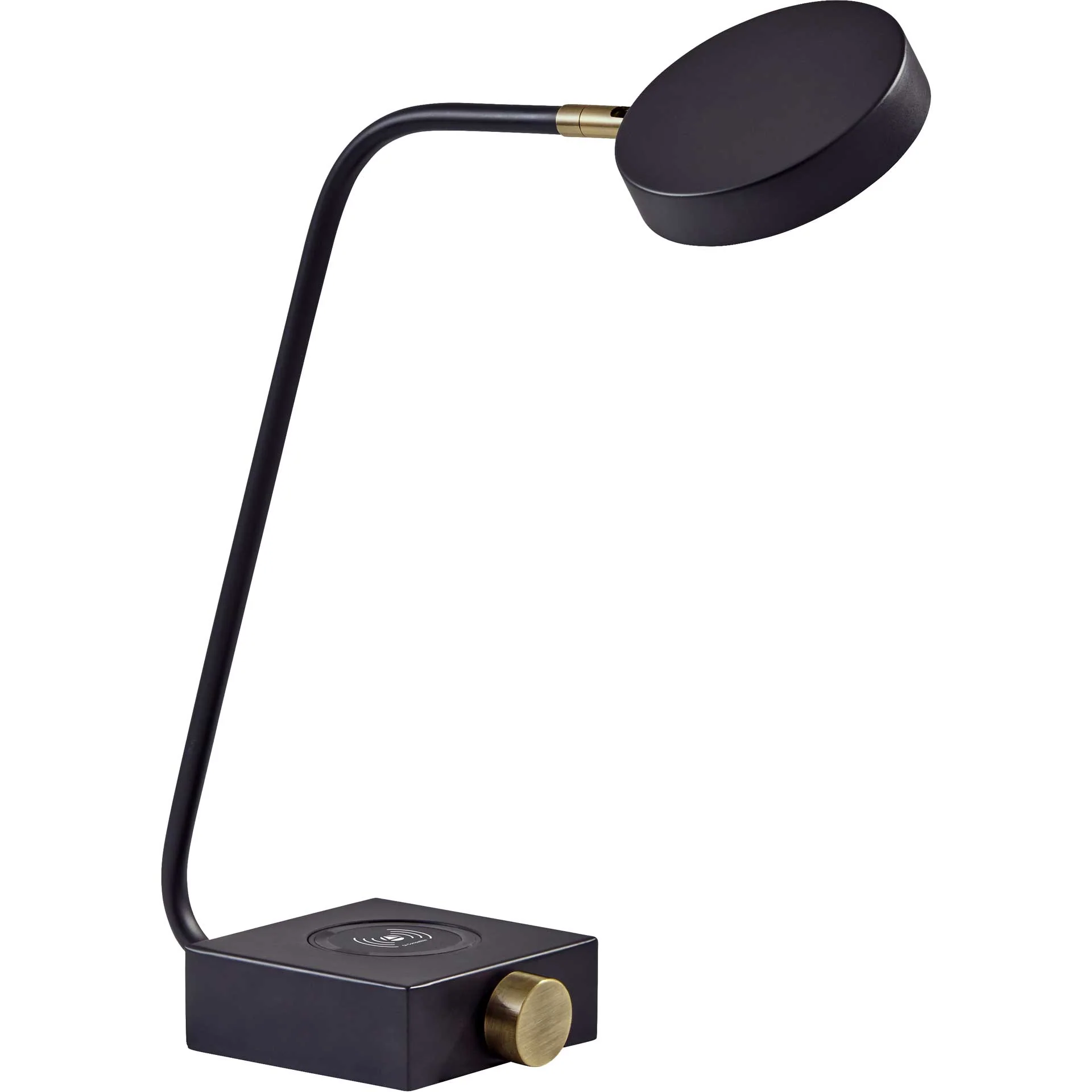 Colomiers Wireless Charge Desk Lamp Black/Brass - Image 4