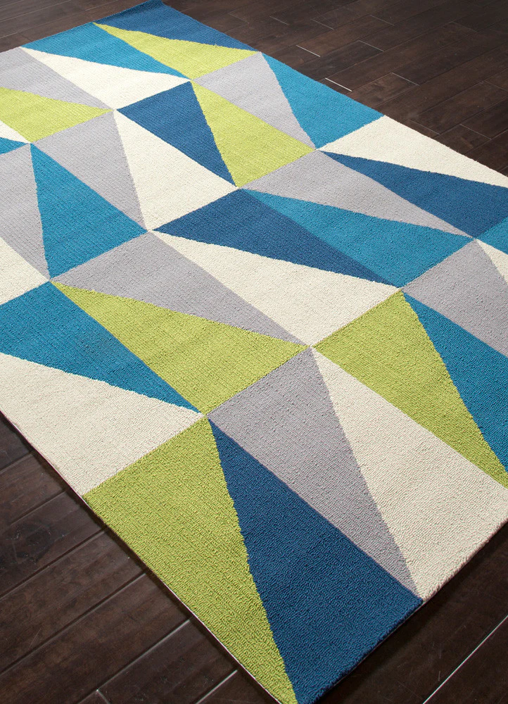Colors Right Angle Blue Area Rug - Image 2