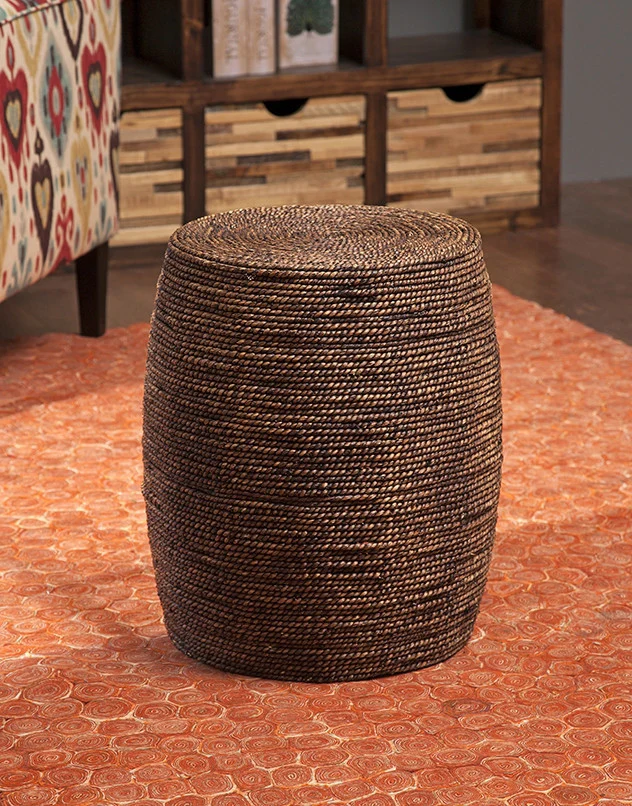 Colquitt Seagrass Ottoman - Image 3