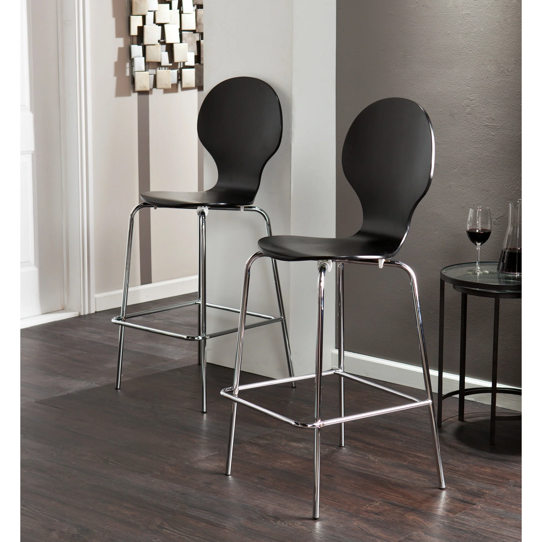 Conbie Barstool Black (Set of 2) - Image 3