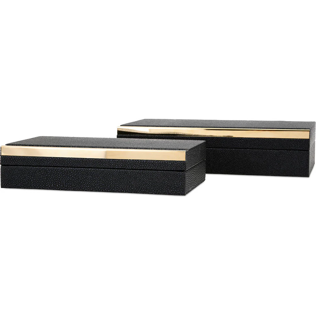 Conrad Eclipse Shagreen Boxes (Set of 2) - Image 2