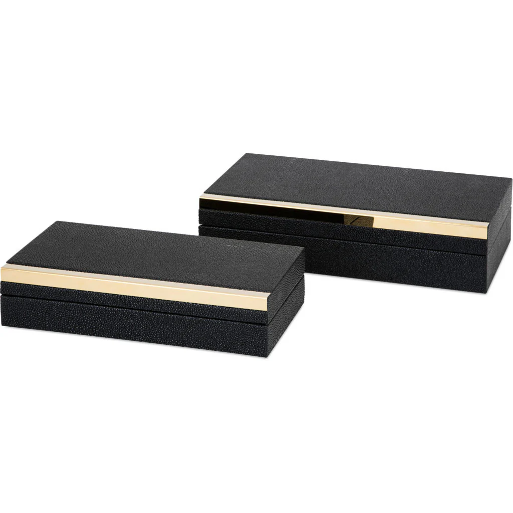 Conrad Eclipse Shagreen Boxes (Set of 2) - Image 3