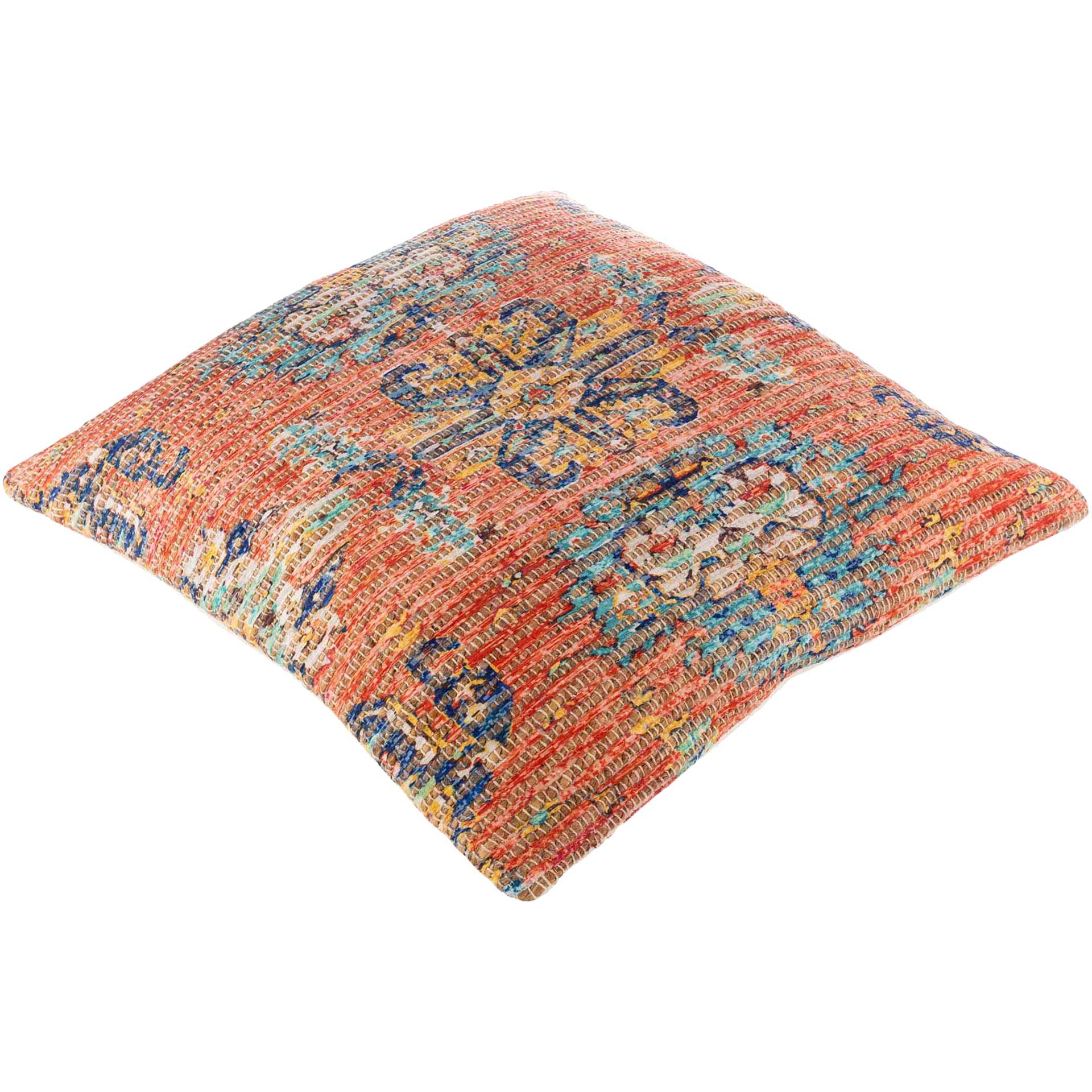 Conrad Pillow Aqua/Ivory/Terracotta - Image 2