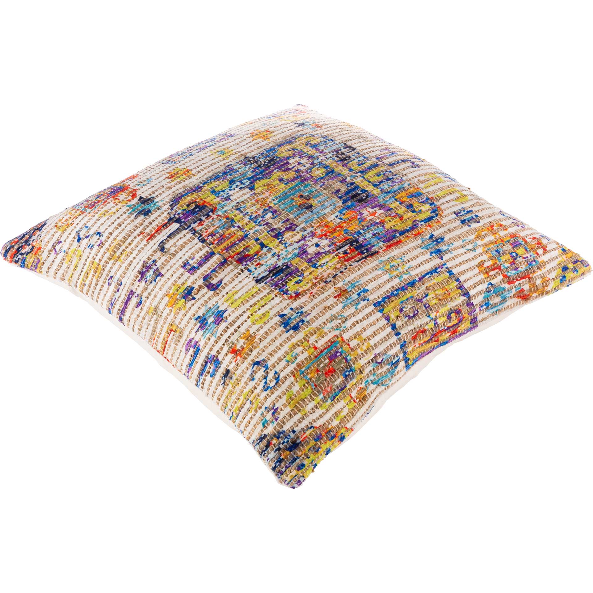Conrad Pillow Beige/Bright Orange/Violet - Image 2