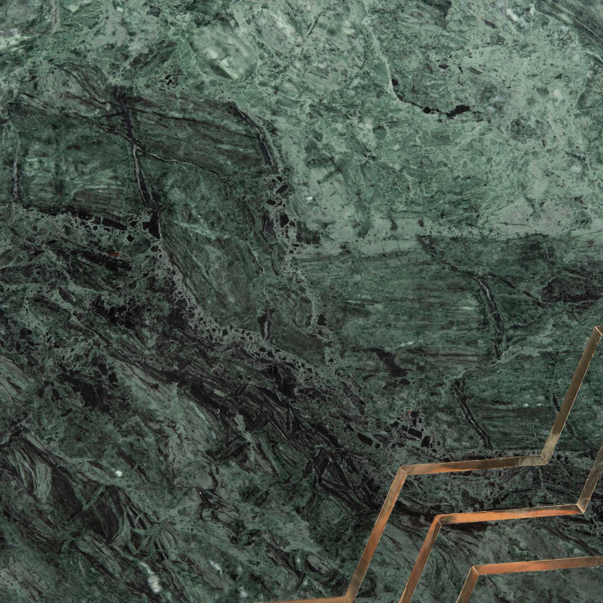 Constellation Marble Accent Table Dark Green/Black/Gold - Image 6