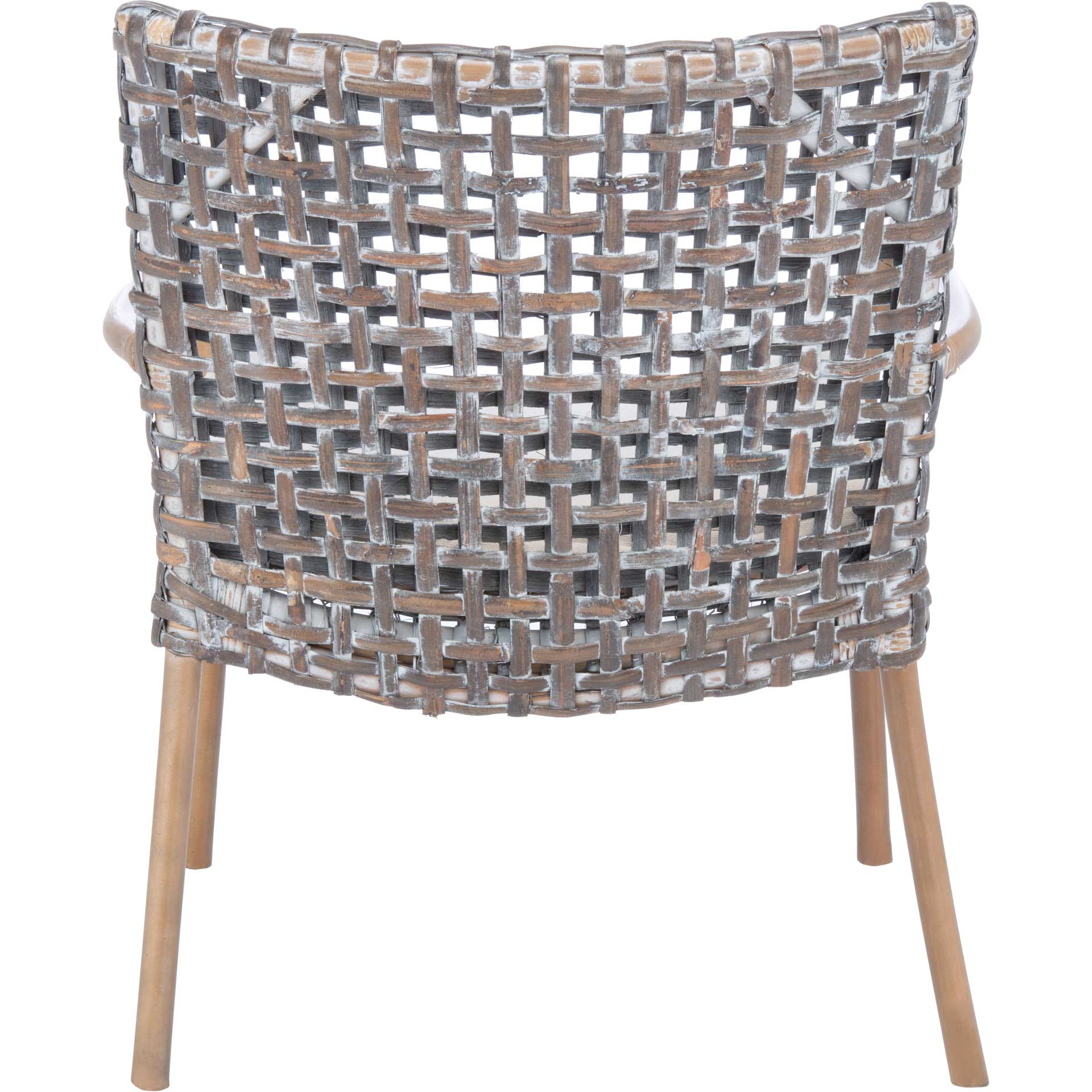 Convey Rattan Accent Chair Gray White Wash - Image 4