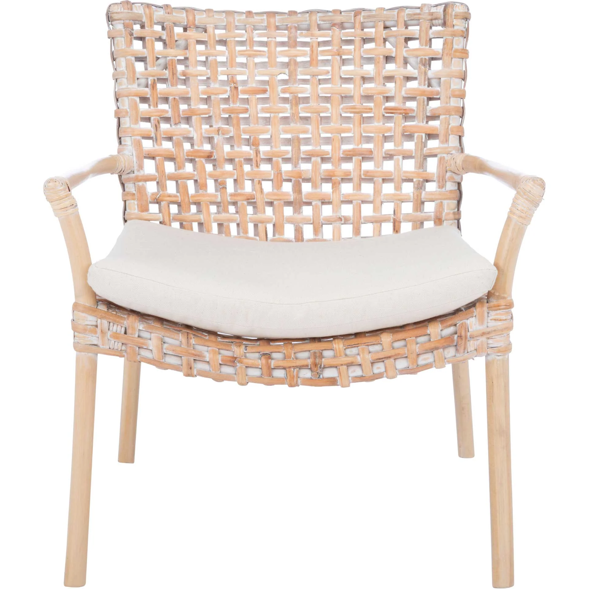 Convey Rattan Accent Chair Natural White Wash - Image 2