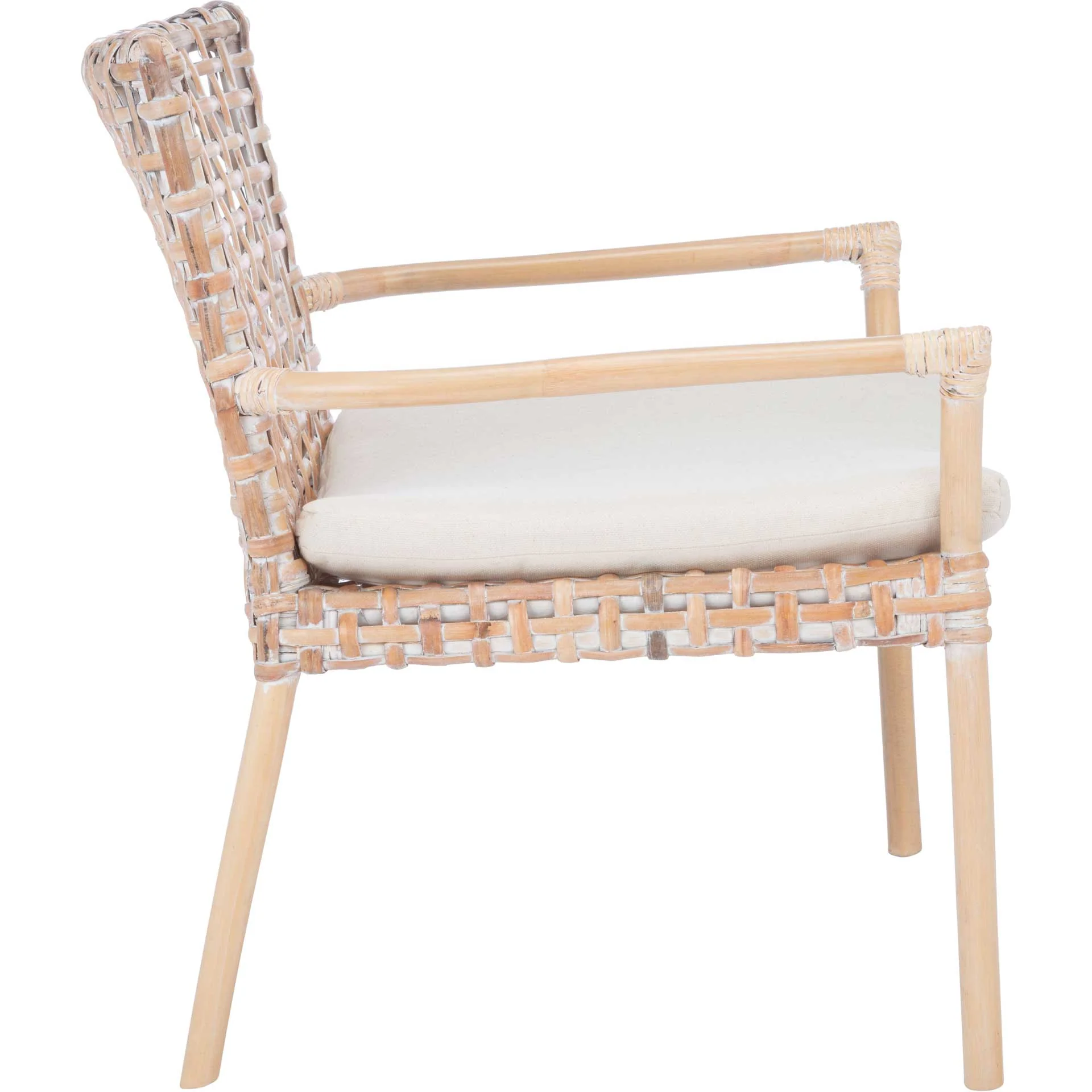 Convey Rattan Accent Chair Natural White Wash - Image 3