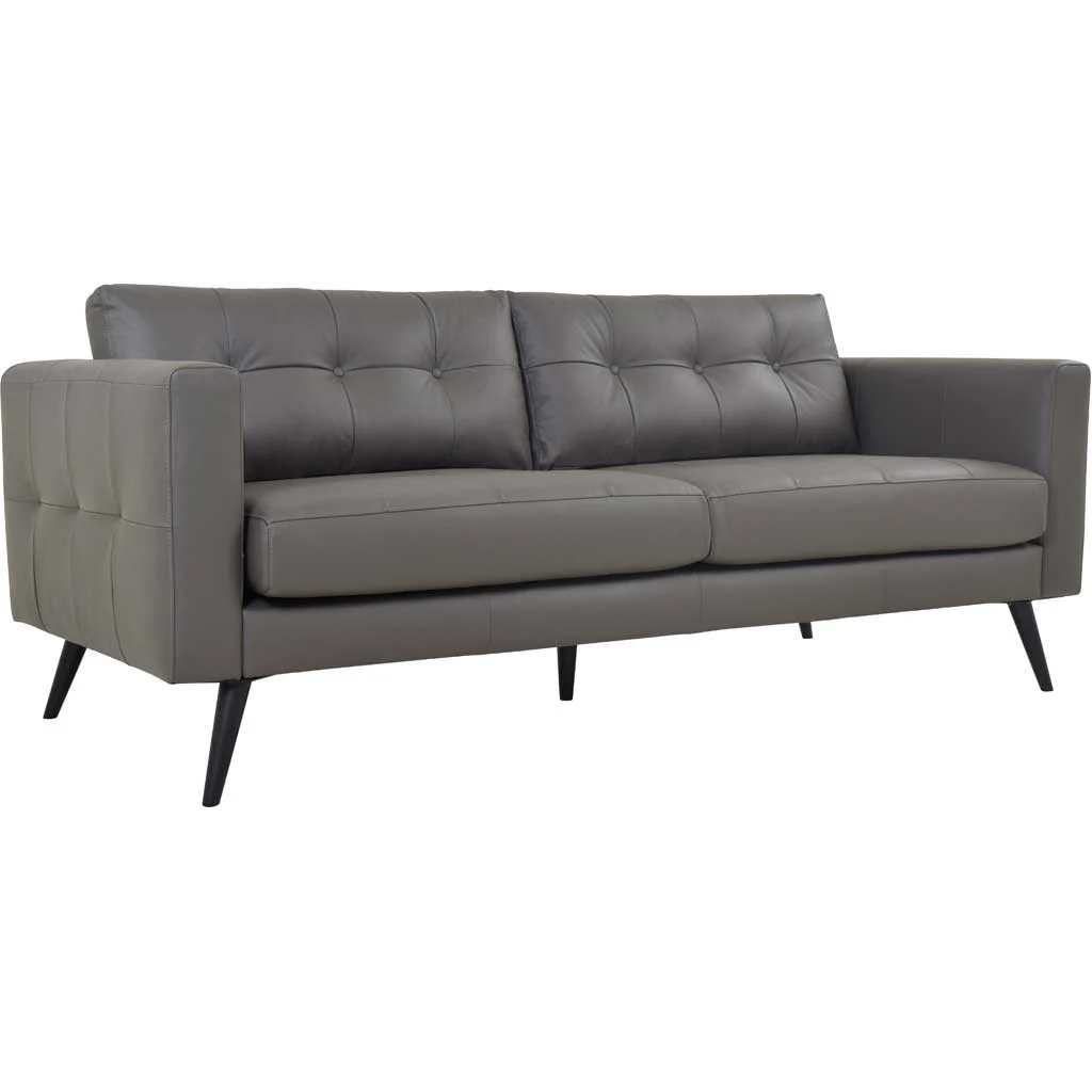 Corcoran Leather Sofa Boulder Gray - Image 2