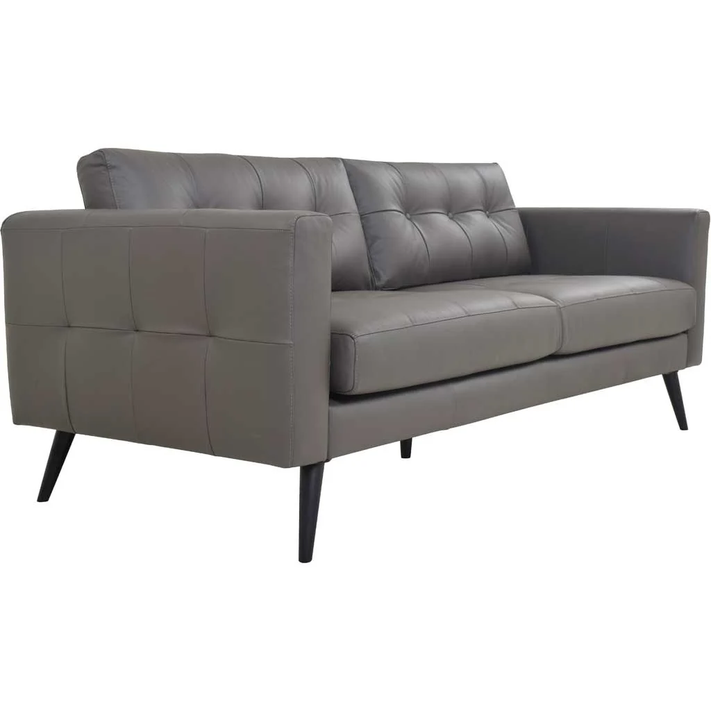 Corcoran Leather Sofa Boulder Gray - Image 3