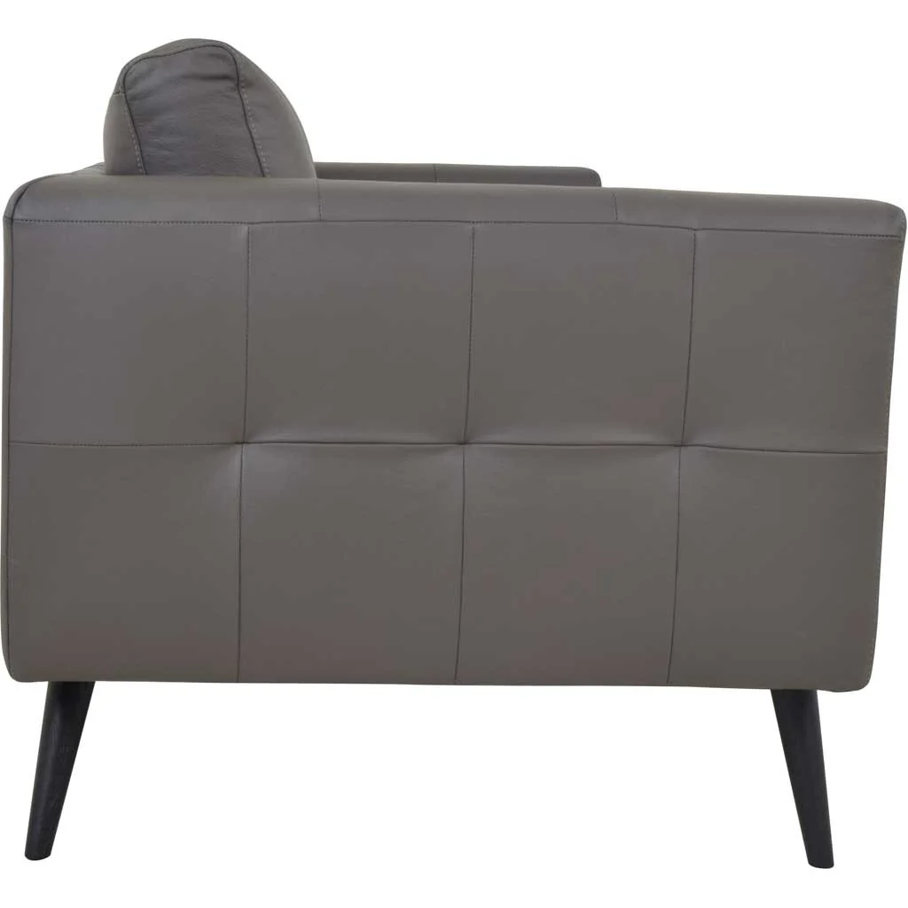Corcoran Leather Sofa Boulder Gray - Image 4