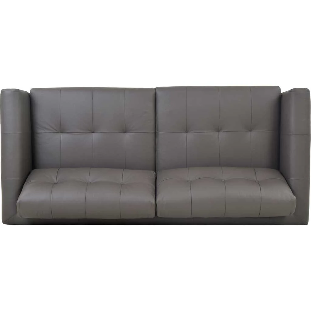 Corcoran Leather Sofa Boulder Gray - Image 6
