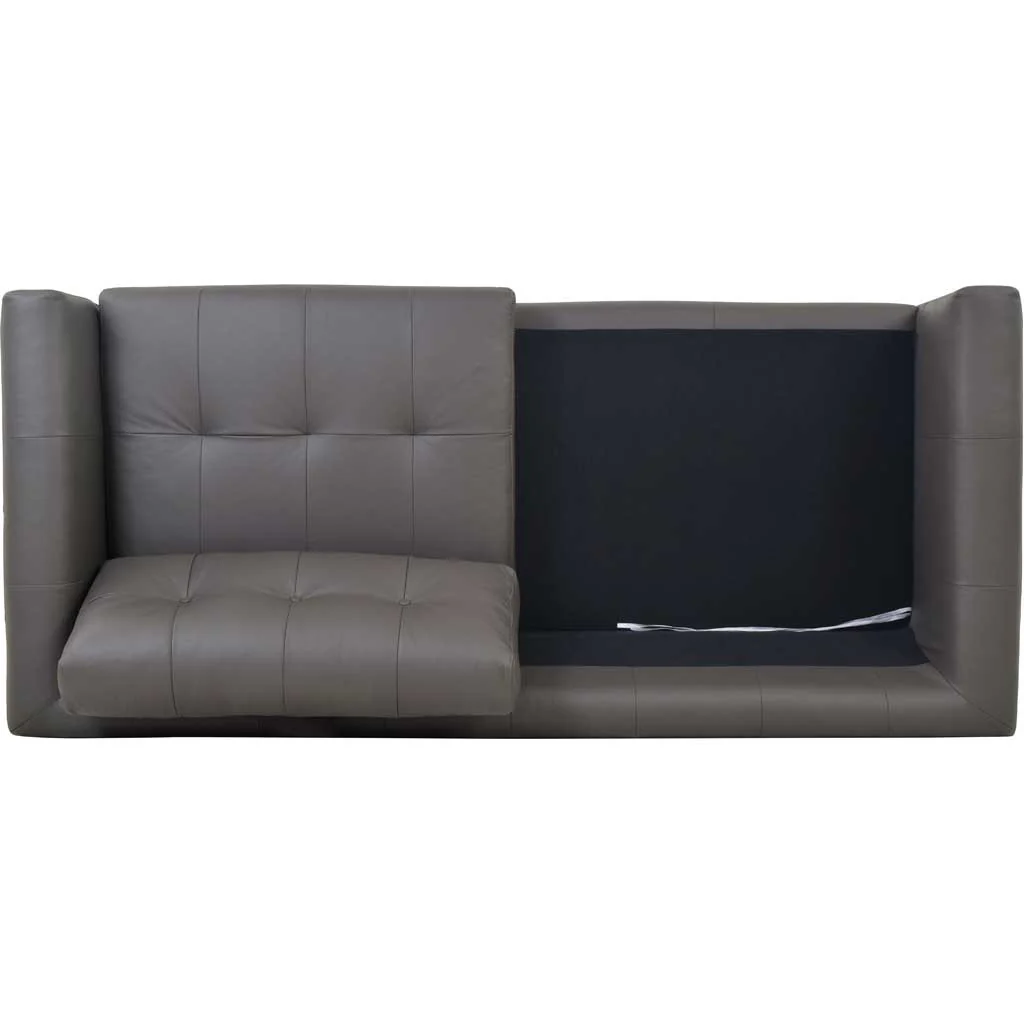 Corcoran Leather Sofa Boulder Gray - Image 7