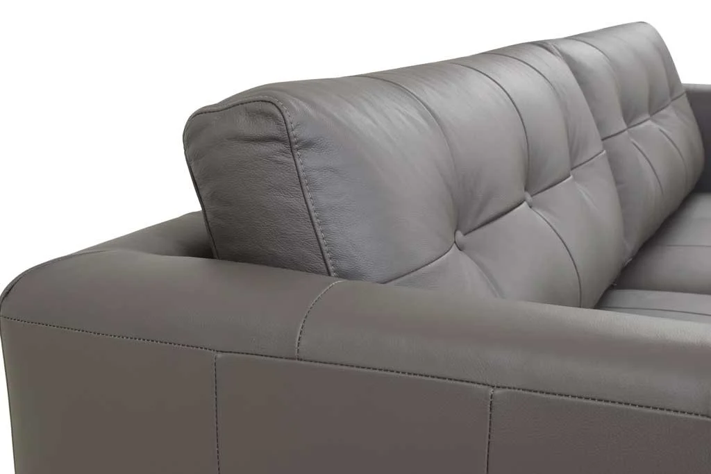Corcoran Leather Sofa Boulder Gray - Image 8