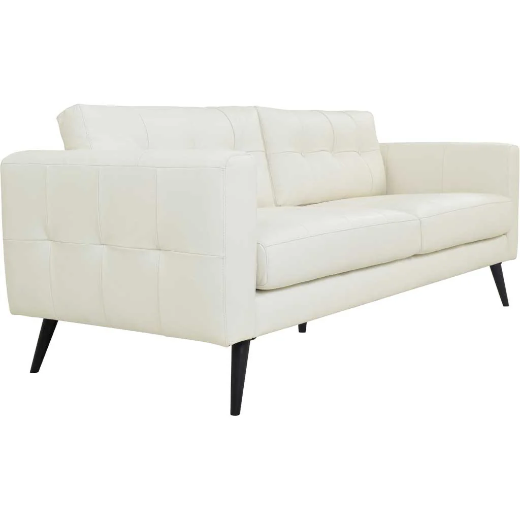 Corcoran Leather Sofa Pure White - Image 3