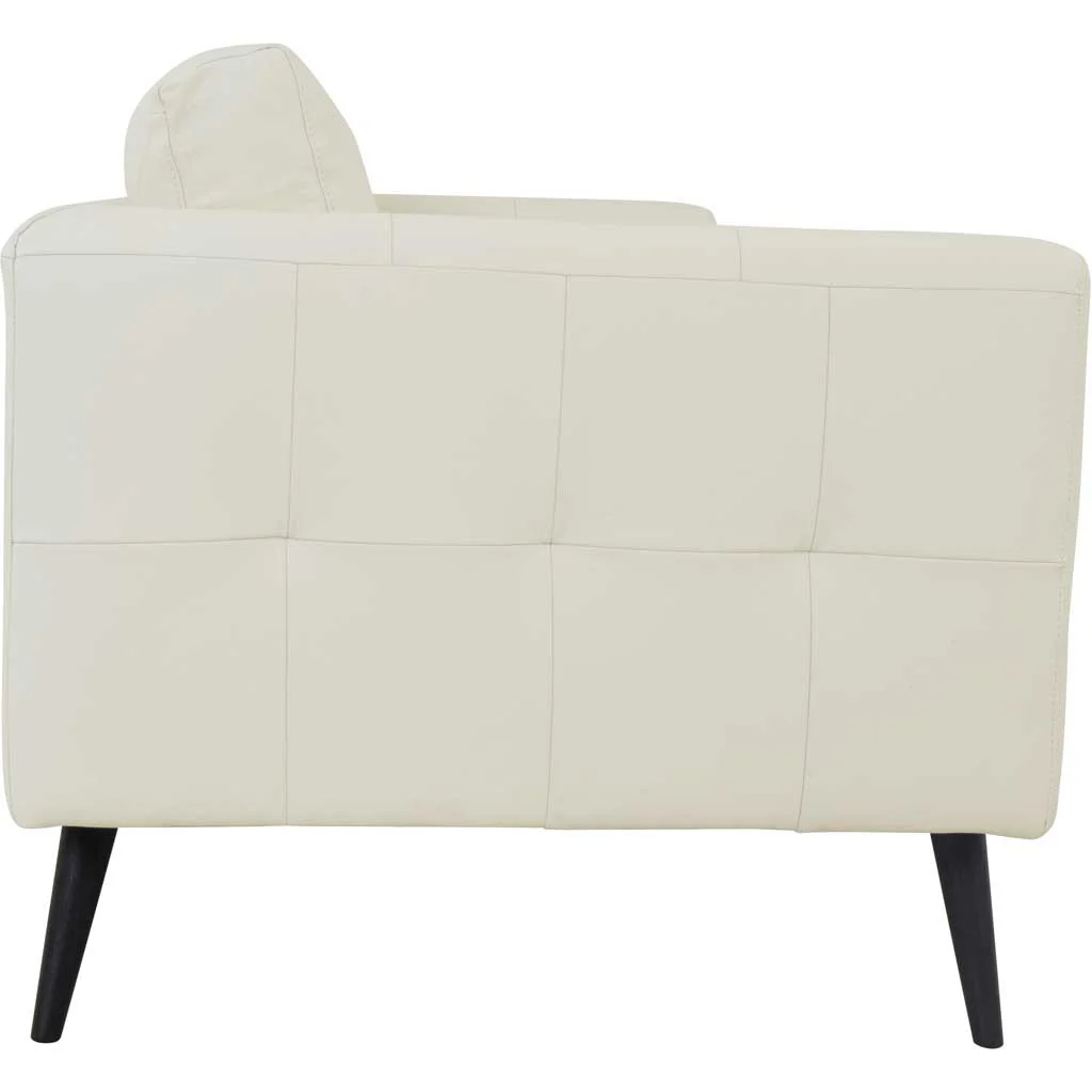 Corcoran Leather Sofa Pure White - Image 4
