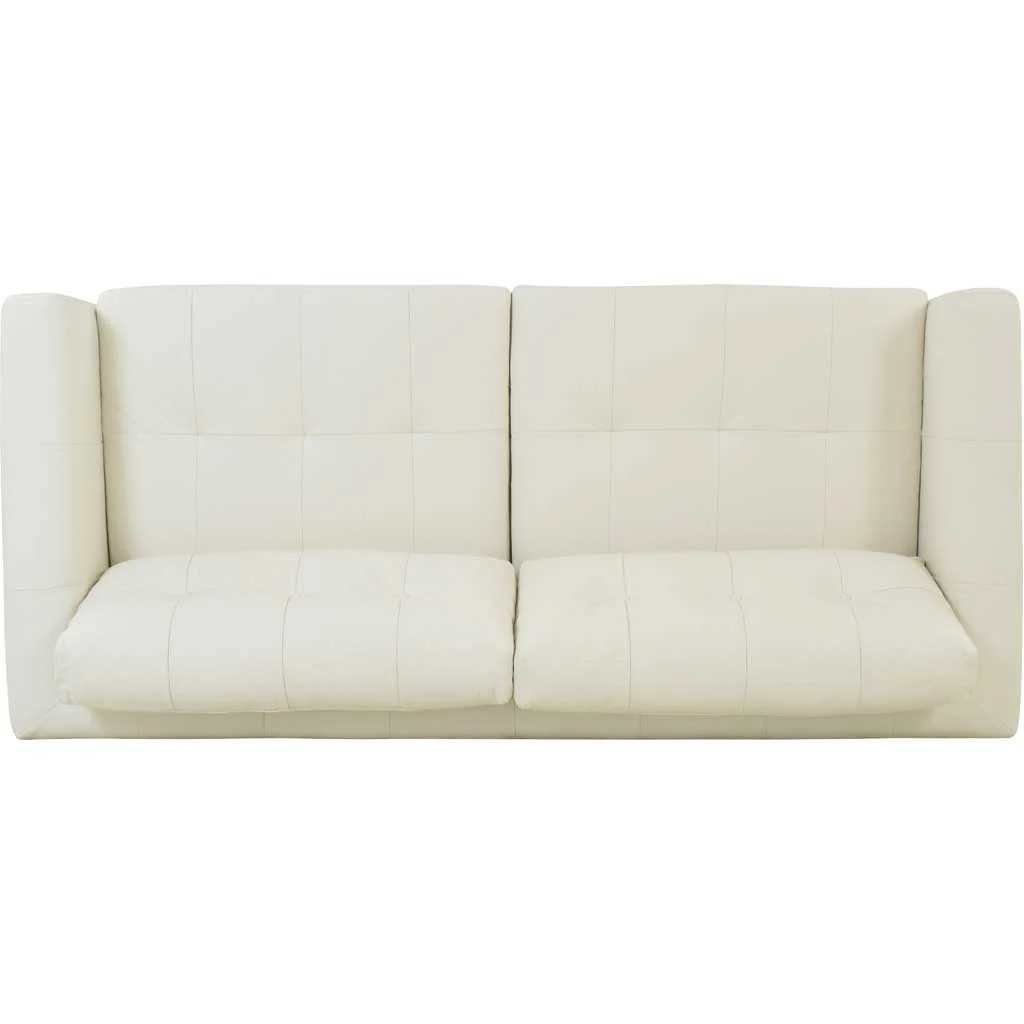 Corcoran Leather Sofa Pure White - Image 6