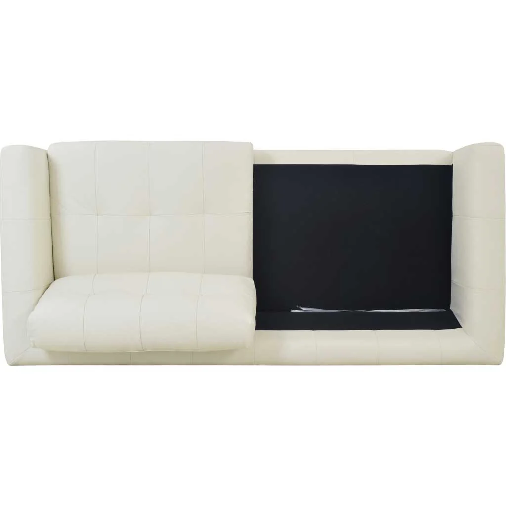 Corcoran Leather Sofa Pure White - Image 7