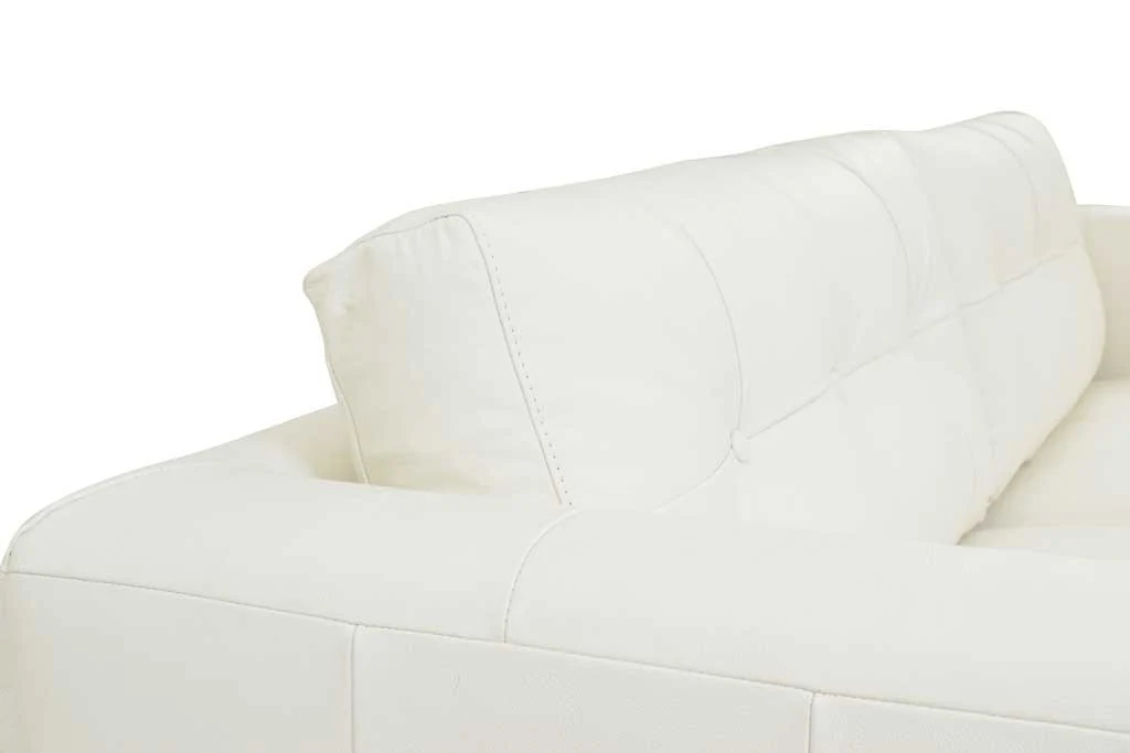 Corcoran Leather Sofa Pure White - Image 8