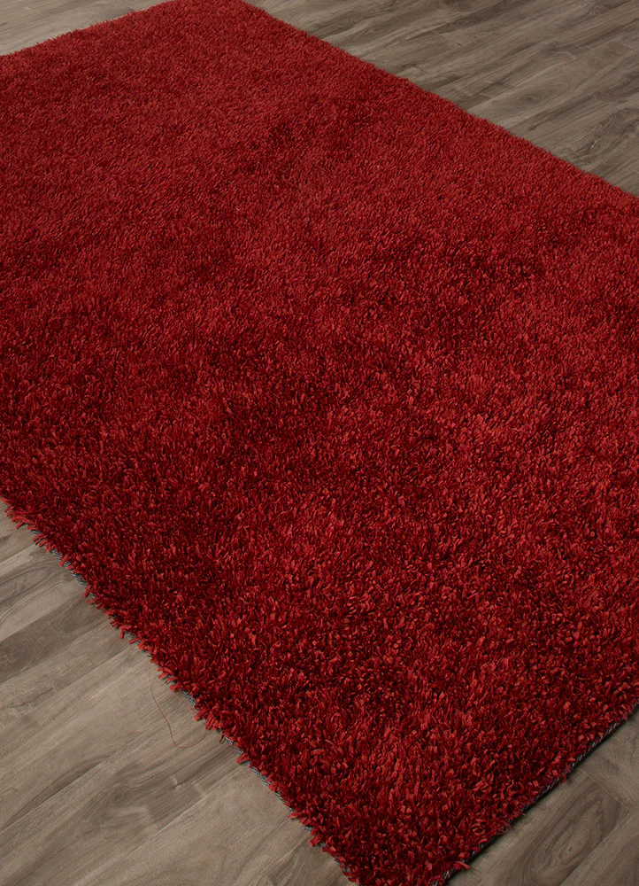 Cordon Robin Shaggy Scarlet Area Rug - Image 2