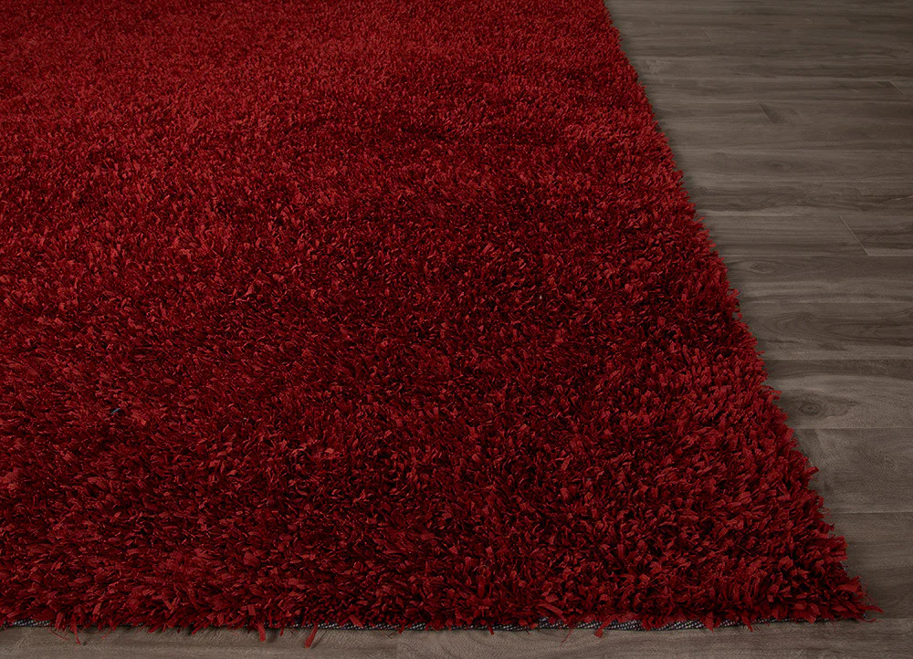 Cordon Robin Shaggy Scarlet Area Rug - Image 3