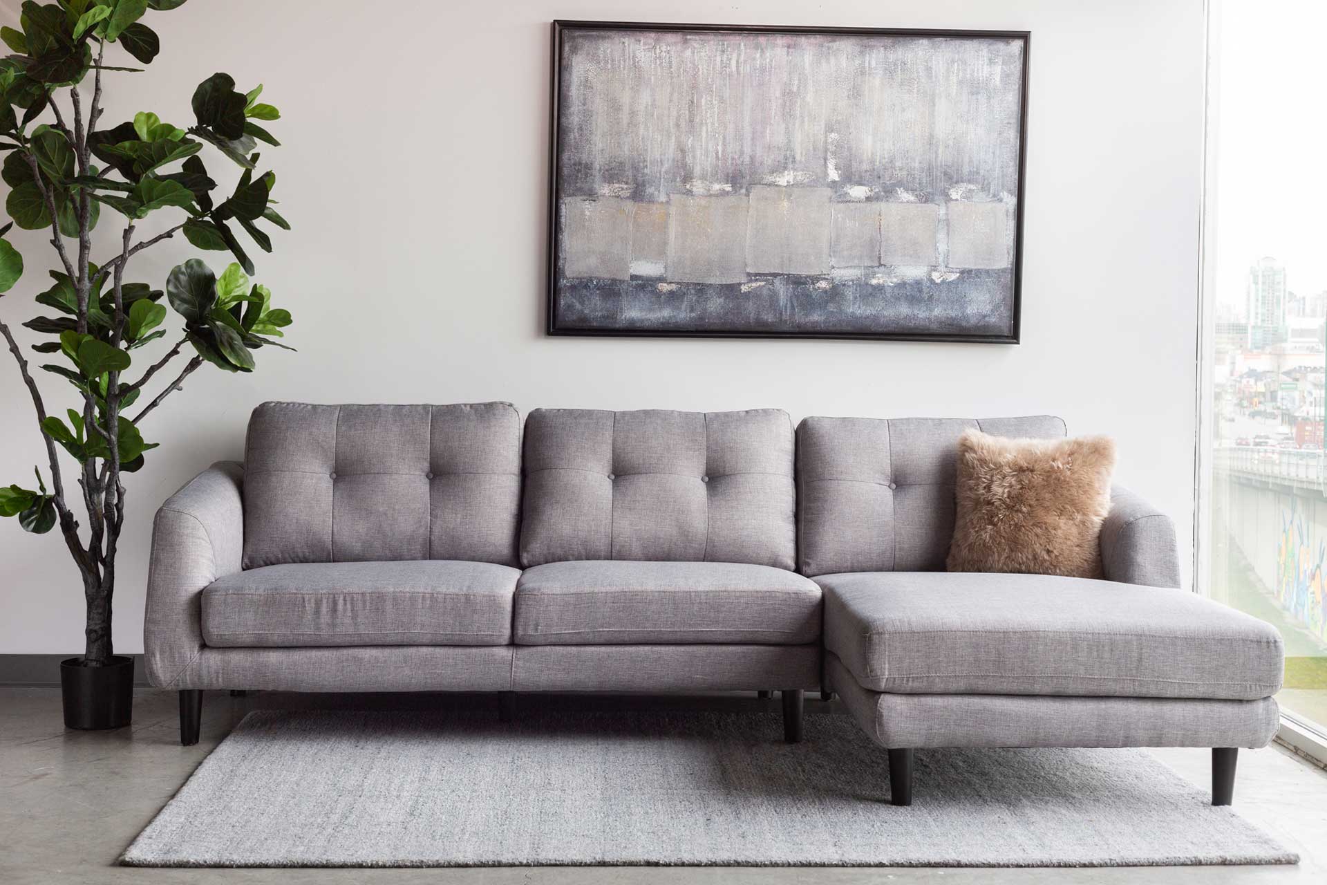 Corinne Sectional Dark Gray - Image 9