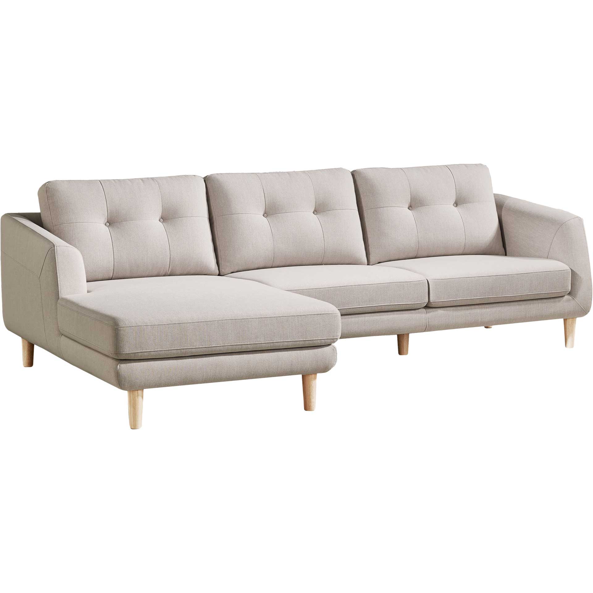 Corinne Sectional Light Gray - Image 2