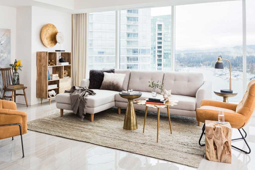 Corinne Sectional Light Gray - Image 7